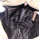 PRADA Shoulder Bag Nylon Khaki Silver Auth 146713-21