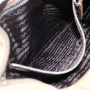 PRADA Shoulder Bag Nylon Khaki Silver Auth 146713-22