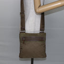 PRADA Shoulder Bag Nylon Khaki Silver Auth 146713-24