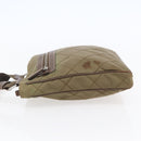 PRADA Shoulder Bag Nylon Khaki Silver Auth 146713-3