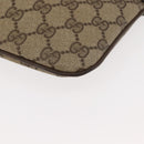 GUCCI GG Supreme Web Sherry Line Bag PVC Beige Gold 904 02 047 Auth 146714-15