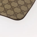GUCCI GG Supreme Web Sherry Line Bag PVC Beige Gold 904 02 047 Auth 146714-16