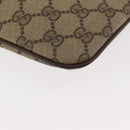 GUCCI GG Supreme Web Sherry Line Bag PVC Beige Gold 904 02 047 Auth 146714-17