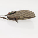 GUCCI GG Supreme Web Sherry Line Bag PVC Beige Gold 904 02 047 Auth 146714-3