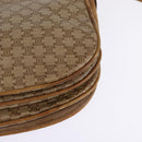CELINE Macadam Canvas Shoulder Bag PVC Beige Gold Auth 146716-17