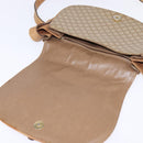 CELINE Macadam Canvas Shoulder Bag PVC Beige Gold Auth 146716-9