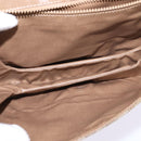 CELINE Macadam Canvas Shoulder Bag PVC Beige Gold Auth 146716-11