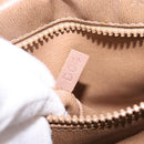 CELINE Macadam Canvas Shoulder Bag PVC Beige Gold Auth 146716-12