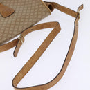 CELINE Macadam Canvas Shoulder Bag PVC Beige Gold Auth 146716-7