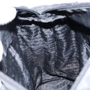 PRADA Tote Bag Nylon Black Silver Auth 146718-19