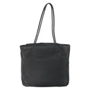 PRADA Tote Bag Nylon Black Silver Auth 146718-2