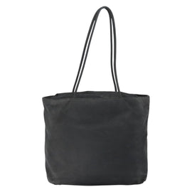 PRADA Tote Bag Nylon Black Silver Auth 146718 - 0