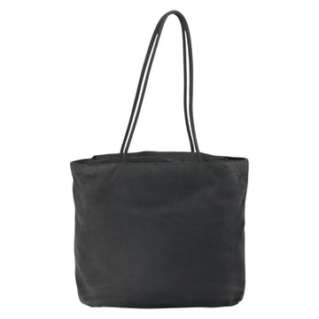 PRADA Tote Bag Nylon Black Silver Auth 146718 - 0