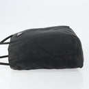 PRADA Tote Bag Nylon Black Silver Auth 146718-4