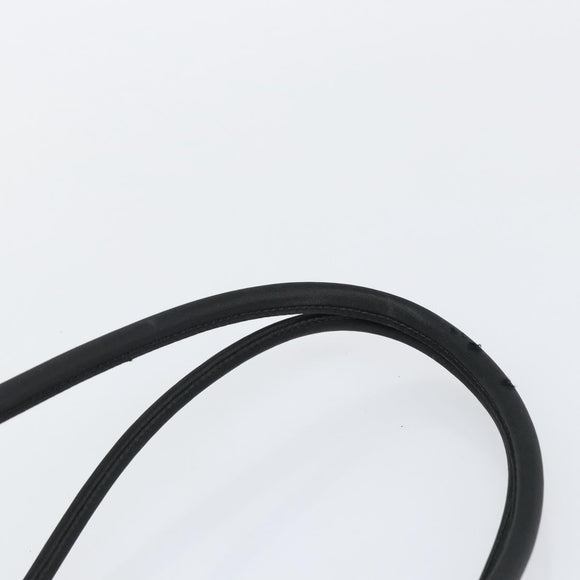 PRADA Tote Bag Nylon Black Silver Auth 146718