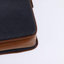 BALENCIAGA Shoulder Bag PVC Navy Gold Auth 146719-16