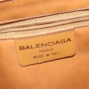BALENCIAGA Shoulder Bag PVC Navy Gold Auth 146719-11