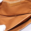 BALENCIAGA Shoulder Bag PVC Navy Gold Auth 146719-12