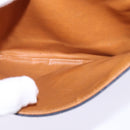 BALENCIAGA Shoulder Bag PVC Navy Gold Auth 146719-20