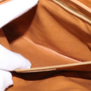 BALENCIAGA Shoulder Bag PVC Navy Gold Auth 146719-22