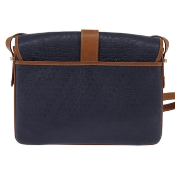 BALENCIAGA Shoulder Bag PVC Navy Gold Auth 146719 - 0