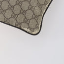 GUCCI GG Supreme Shoulder Bag PVC Beige Silver 141626 Auth 146723-16