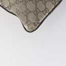 GUCCI GG Supreme Shoulder Bag PVC Beige Silver 141626 Auth 146723-17