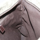 GUCCI GG Supreme Shoulder Bag PVC Beige Silver 141626 Auth 146723-18