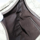 GUCCI GG Supreme Shoulder Bag PVC Beige Silver 141626 Auth 146723-19