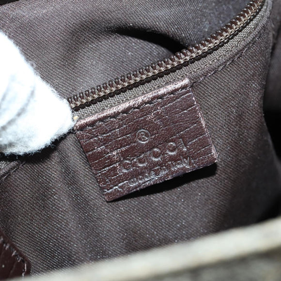 GUCCI GG Supreme Shoulder Bag PVC Beige Silver 141626 Auth 146723