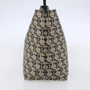 Salvatore Ferragamo Gancini Tote Bag PVC Leather Beige Auth 146724V-3