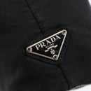PRADA Hand Bag Nylon plastic Black Silver Auth 146727-18