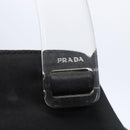 PRADA Hand Bag Nylon plastic Black Silver Auth 146727-19