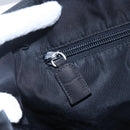 PRADA Hand Bag Nylon plastic Black Silver Auth 146727-21