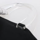 PRADA Hand Bag Nylon plastic Black Silver Auth 146727-14