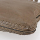 BOTTEGA VENETA INTRECCIATO Tote Bag Leather Beige Auth 146728-15