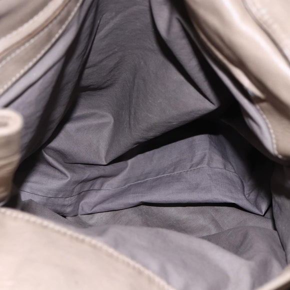 BOTTEGA VENETA INTRECCIATO Tote Bag Leather Beige Auth 146728