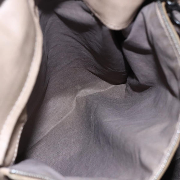 BOTTEGA VENETA INTRECCIATO Tote Bag Leather Beige Auth 146728