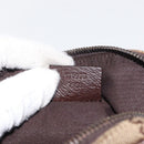 GUCCI GG Canvas Shoulder Bag Beige Silver 120975 Auth 146735-12