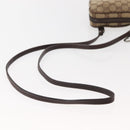 GUCCI GG Canvas Shoulder Bag Beige Silver 120975 Auth 146735-7