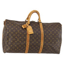 LOUIS VUITTON Monogram Keepall Bandouliere 55 Boston Bag M41414 LV Auth 146741-1