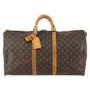 LOUIS VUITTON Monogram Keepall Bandouliere 55 Boston Bag M41414 LV Auth 146741-13