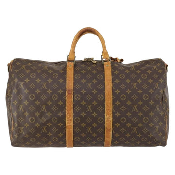 LOUIS VUITTON Monogram Keepall Bandouliere 55 Boston Bag M41414 LV Auth 146741 - 0