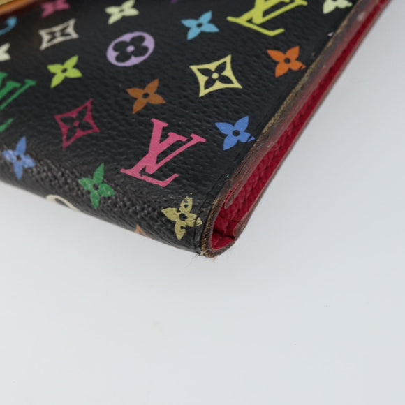 LOUIS VUITTON Monogram Multicolor Portefeuille Eugenie Wallet M93738 Auth 146747