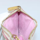 LOUIS VUITTON Multicolor Pochette ClesNM Coin Purse White M93734 LV Auth 146748-17