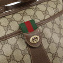 GUCCI GG Supreme Web Sherry Line Shoulder Bag PVC Beige 89 02 032 Auth 146752-18
