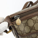 GUCCI GG Supreme Web Sherry Line Shoulder Bag PVC Beige 89 02 032 Auth 146752-19