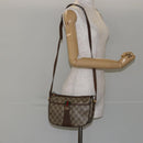 GUCCI GG Supreme Web Sherry Line Shoulder Bag PVC Beige 89 02 032 Auth 146752-25
