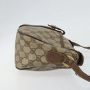 GUCCI GG Supreme Web Sherry Line Shoulder Bag PVC Beige 89 02 032 Auth 146752-3