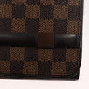 LOUIS VUITTON Damier Ebene Tribeca Ron Shoulder Bag N51160 LV Auth 146766-18